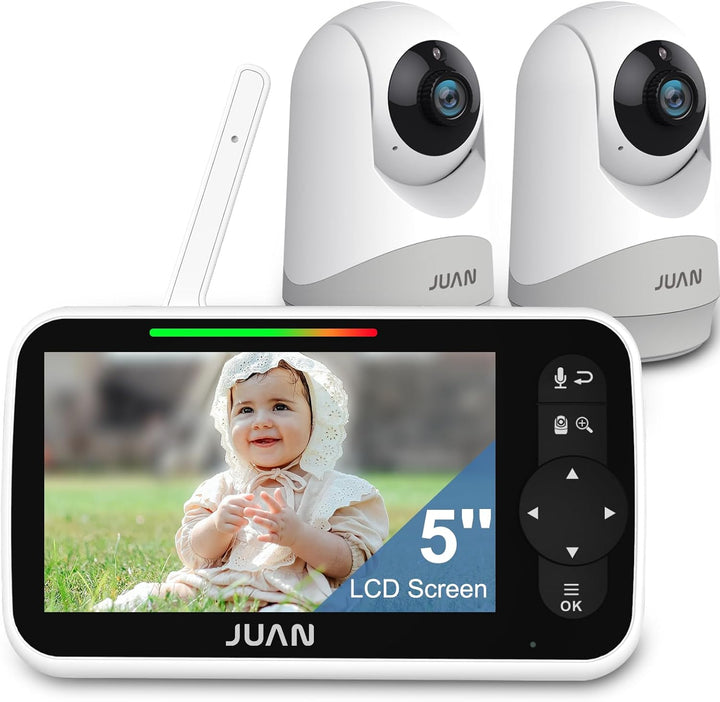 JUAN JUAN2216-2 - Monitor de video de 5 pulgadas con 2 cámaras y au...