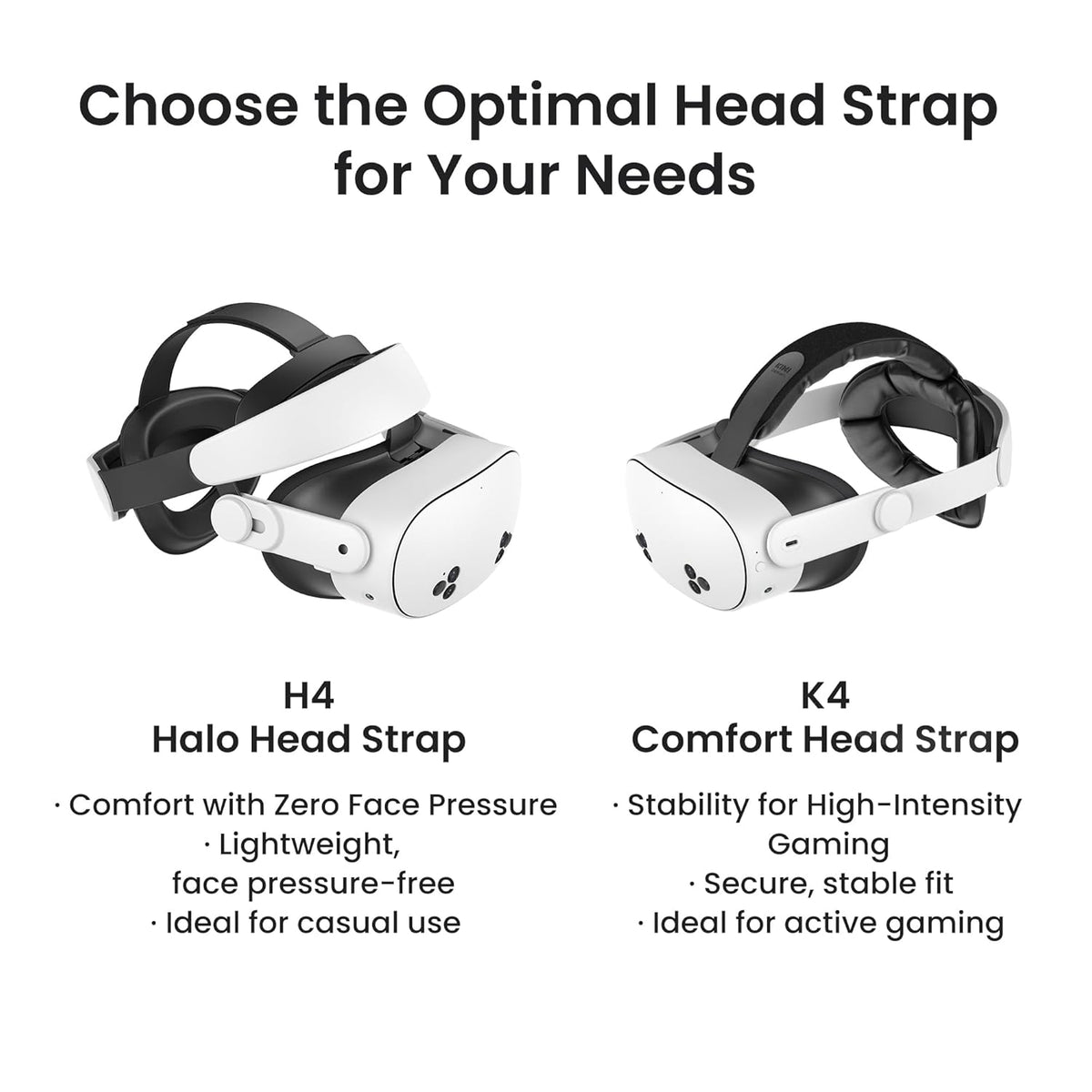 KIWI design K4 Head Strap VR Headset Accessories for Meta