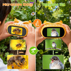 Microscopio digital 2 en 1 para niños, 2.0 pulgadas, 1000X, telescopio digital para niños, telescopio educativo portátil HD para regalo de cumpleaños de niños, juguetes divertidos de ciencia para niños de 4 a 12 años (amarillo)