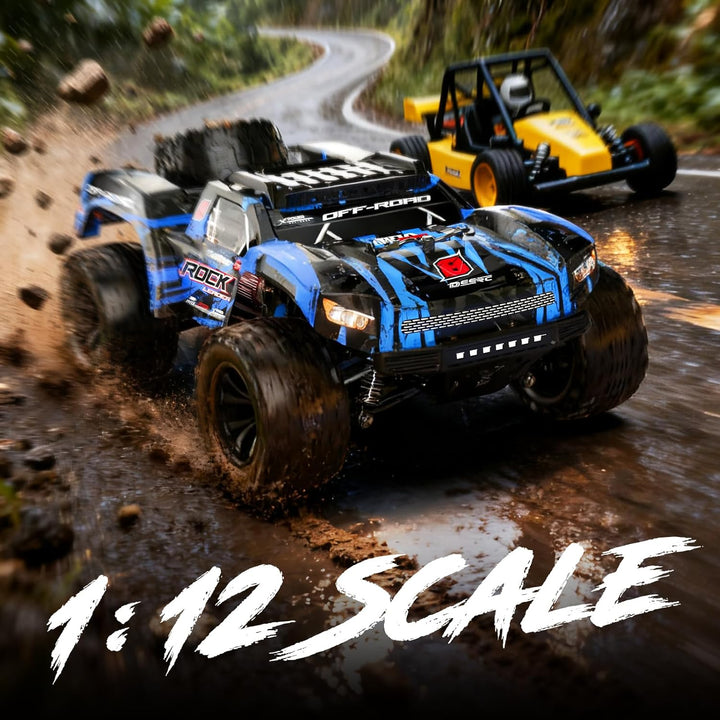 DEERC Autos RC 1\/12 de 45 KPH, Camión RC 4WD de Alta Velocidad de...