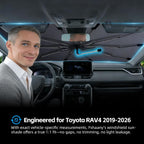 Parasol para parabrisas para Toyota RAV4 2026-2019 Protector de ventana