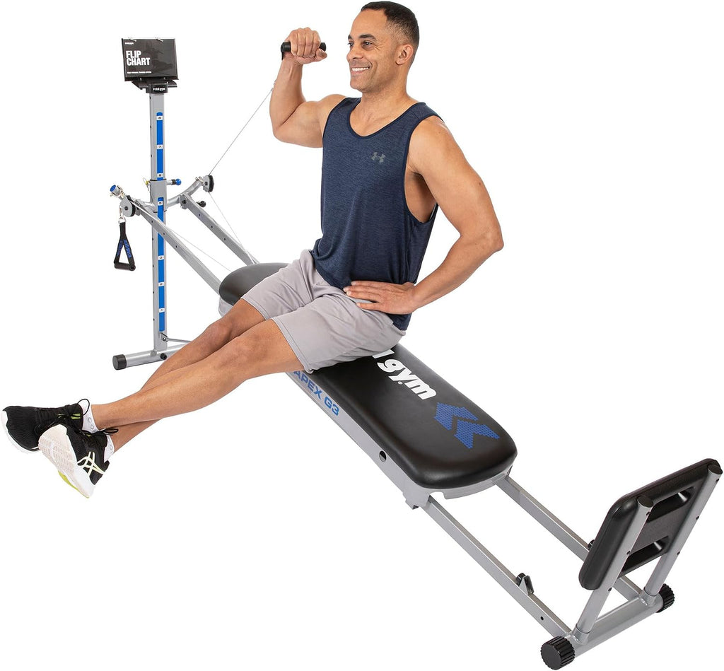 Total Gym APEX G3 Home Gym, 8 niveles de resistencia, más de 70 ejercicios
