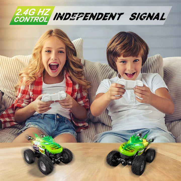 Juguetes Monster Trucks, auto de control remoto de 2.4 GHz para niñ...