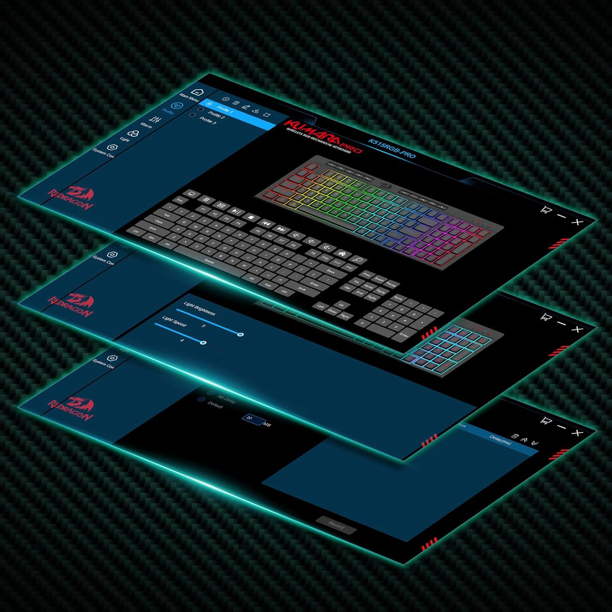 Redragon K515 PRO Shiva RGB - Teclado para videojuegos con membrana...