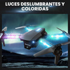 BEZGAR Drone con luces LED para adultos y niños principiantes, negro