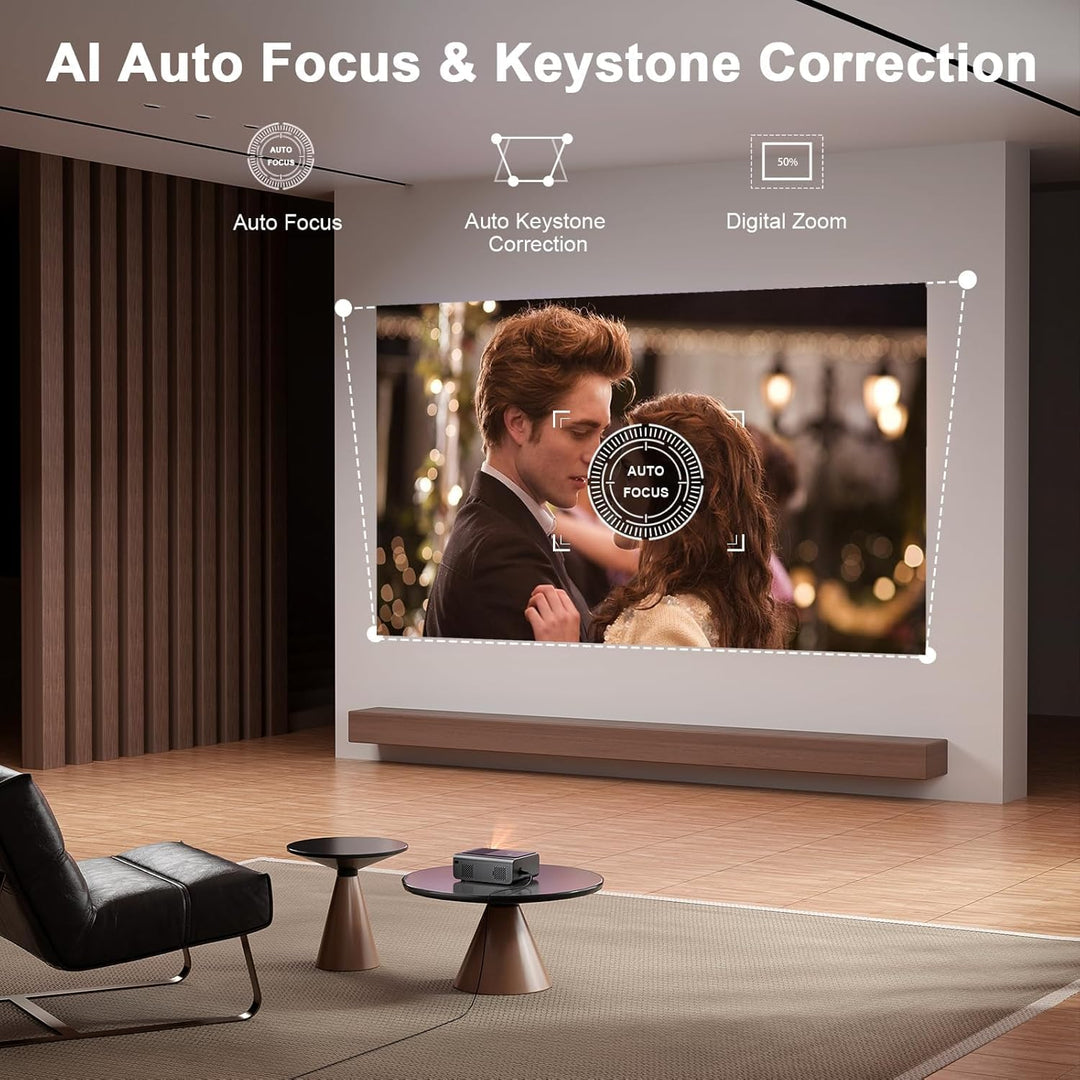 [Ahora con Netflix y 2000 ANSI] Proyector 4K con WiFi y Bluetooth,...