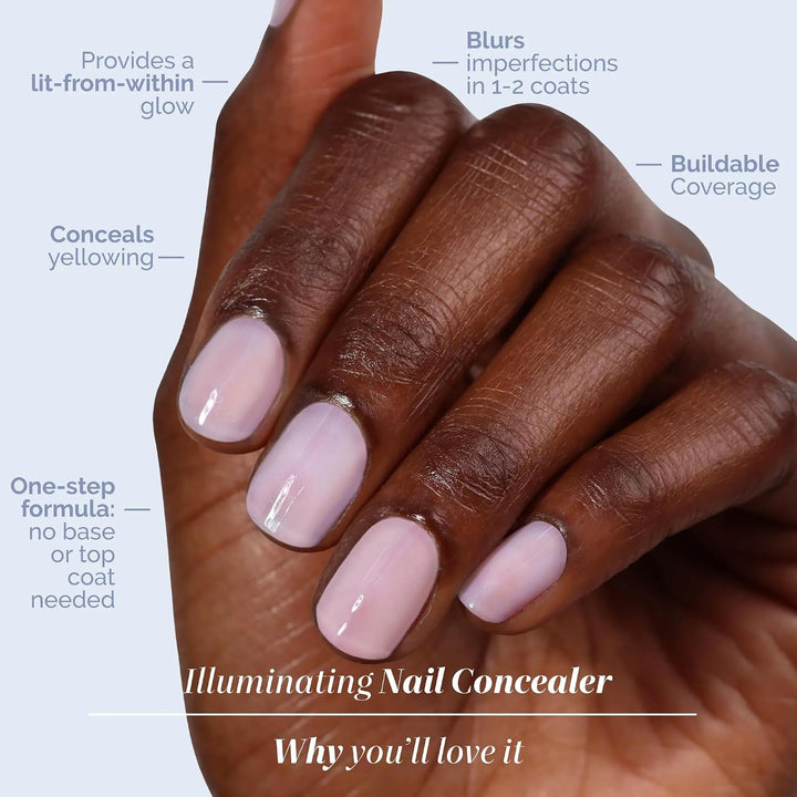 LONDONTOWN Corrector de uñas iluminador: esmalte de uñas brillante...