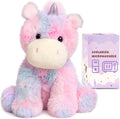 Easfan Peluche de unicornio ponderado para microondas para niños de 12