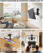FORGING MOUNT Soporte de TV motorizado para chimenea con control remoto, soporte de TV de movimiento completo eléctrico para pantallas planas/curvas de 32″-85″, hasta 88 lbs, soporte para voltear y bajar para techo plano, VESA máximo 600x400 mm