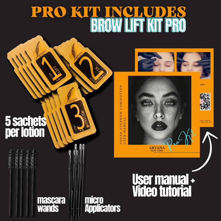 ARYANA NEW YORK Kit de laminación de cejas profesional | Kit de lam...