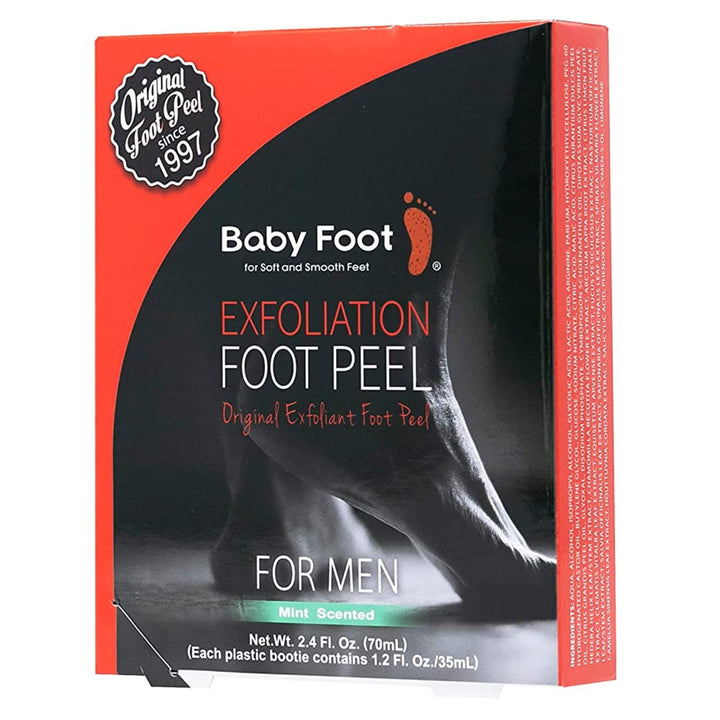 Baby Foot - Exfoliante original para peeling de pies para hombres -...