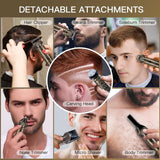 Scttomon Kit de Recortadora de Barba Profesional Cortapelos con Cuc...