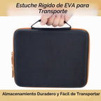 Bucher&Rossini Juego de dominó para adultos con 4 bastidores de dominó dobles de seis juegos de dominó en estuche portátil con 4 soportes de dominó de madera en estuche rígido de EVA, resistente y fácil de llevar, regalo ideal