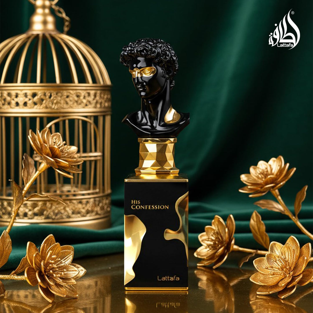 Lattafa His Confession para Hombre Eau de Parfum Spray, 3.4 oz \/ 1...