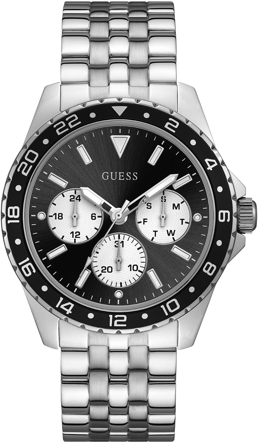 Reloj analógico para hombre de Guess con correa de acero inoxidable
