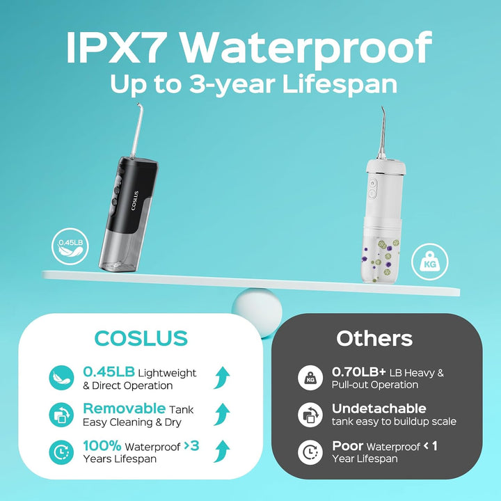 COSLUS Mini irrigador de agua para viajes: diseño compacto portátil...