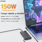 Cargador portátil de 150 W para HP ZBook OMEN Victus Pavilion Blue Tip