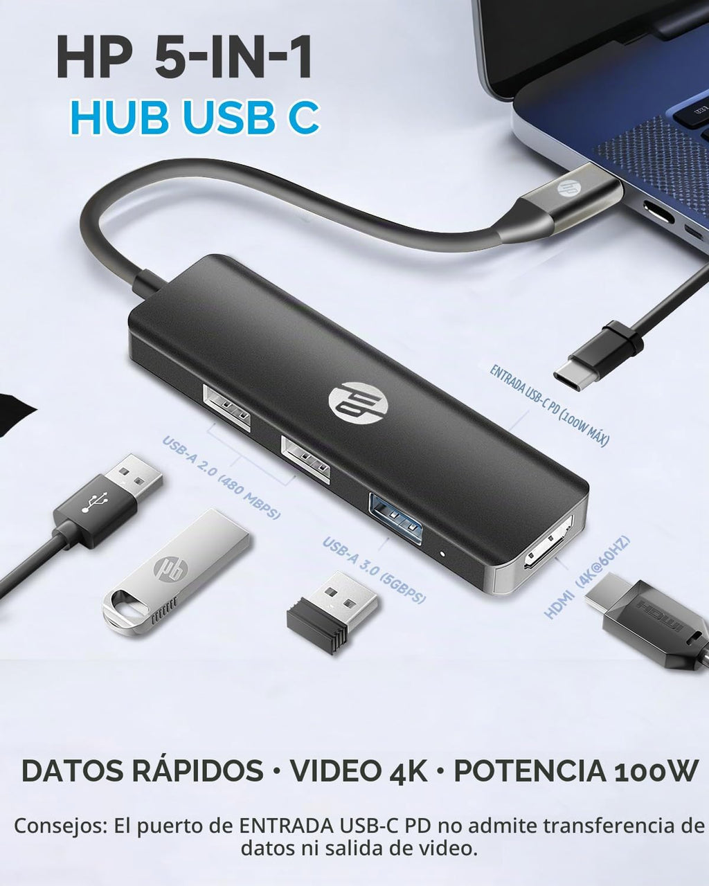 HP, hub USB