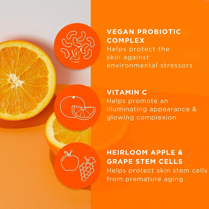 Andalou Naturals Probiotic + Vitamin C Renewal Cream Crema hidratan...