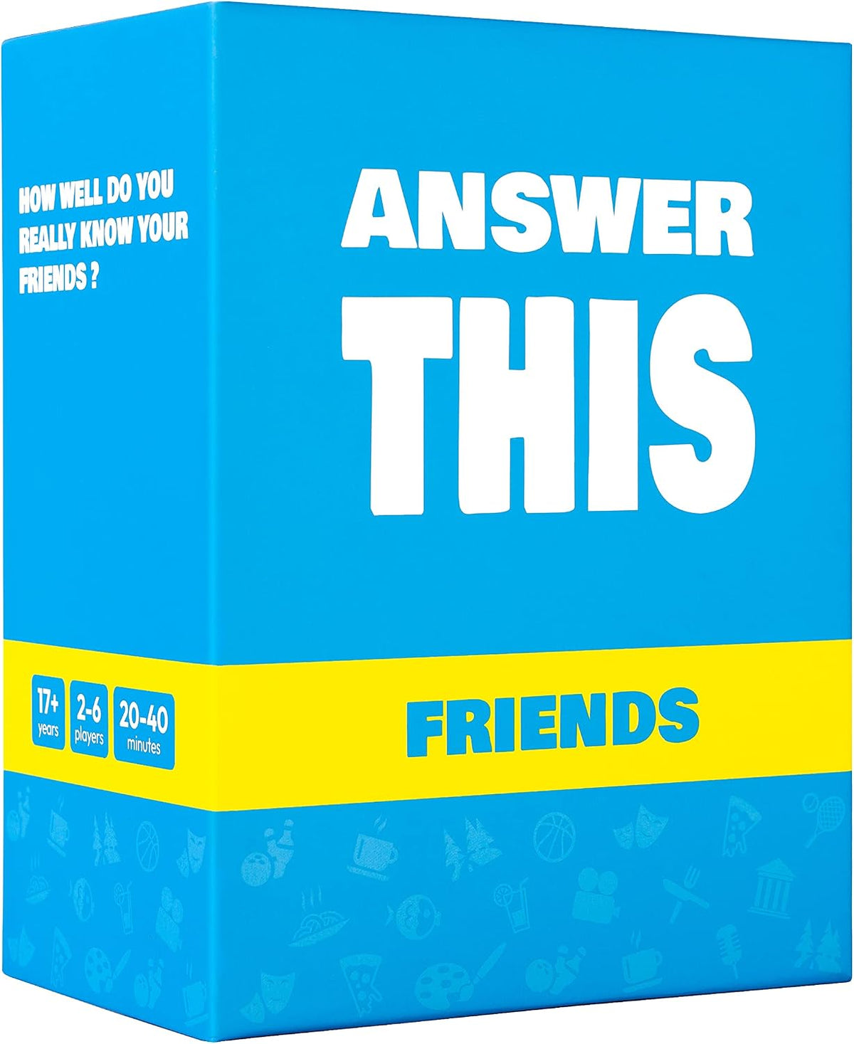 Answer This - Friends - ¿Qué tan bien conoces a tu familia y amigos? - Juego de cartas para fiestas divertido para adolescentes y adultos - Gran iniciador de conversación