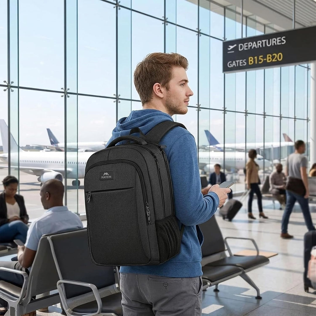 MATEIN - Mochila empresarial para laptop de 15.6 pulgadas, mochila...