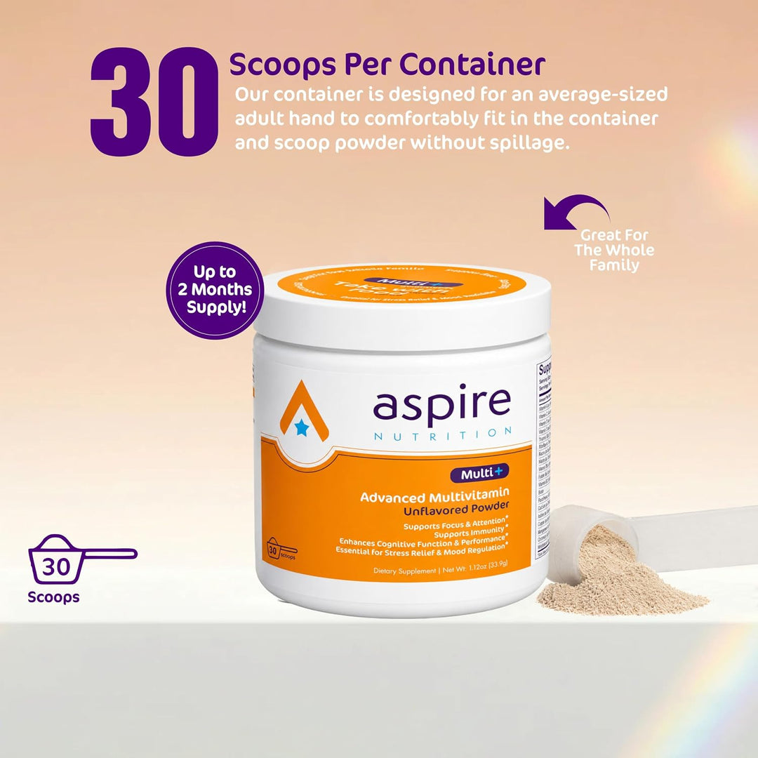 Multivitamínico avanzado Aspire Multi+™ para niños, hombres y mujer...
