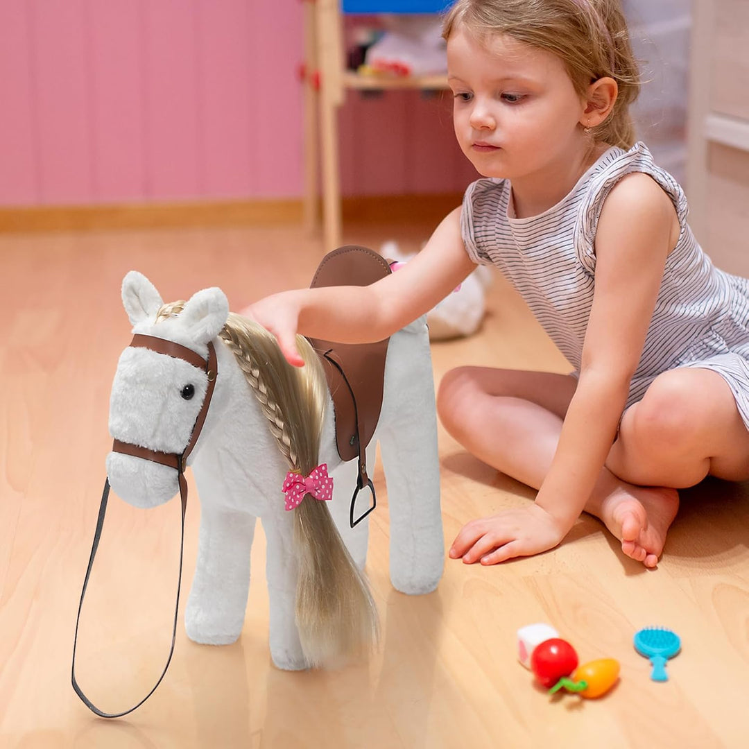 HollyHOME Caballo de Peluche, Juguete de Peluche Bonito, Juguetes d...