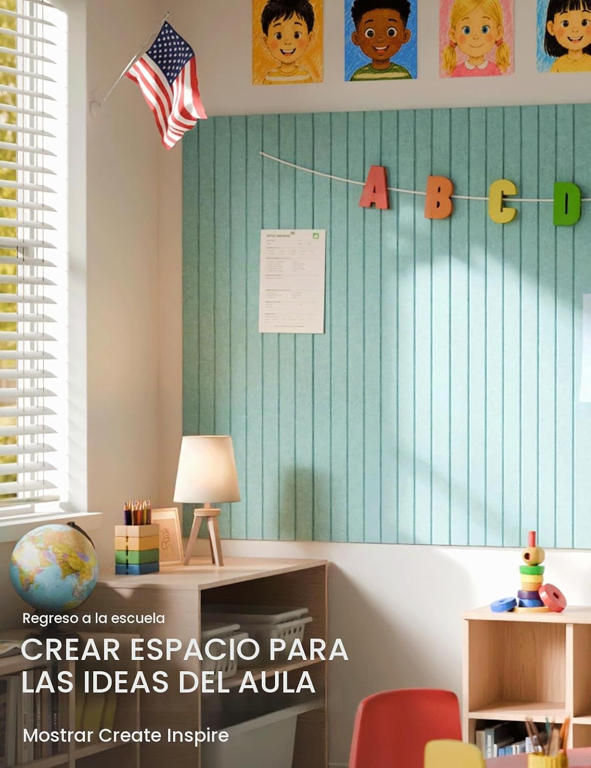 Tablero de anuncios de fieltro y tablero de corcho alternativo 48