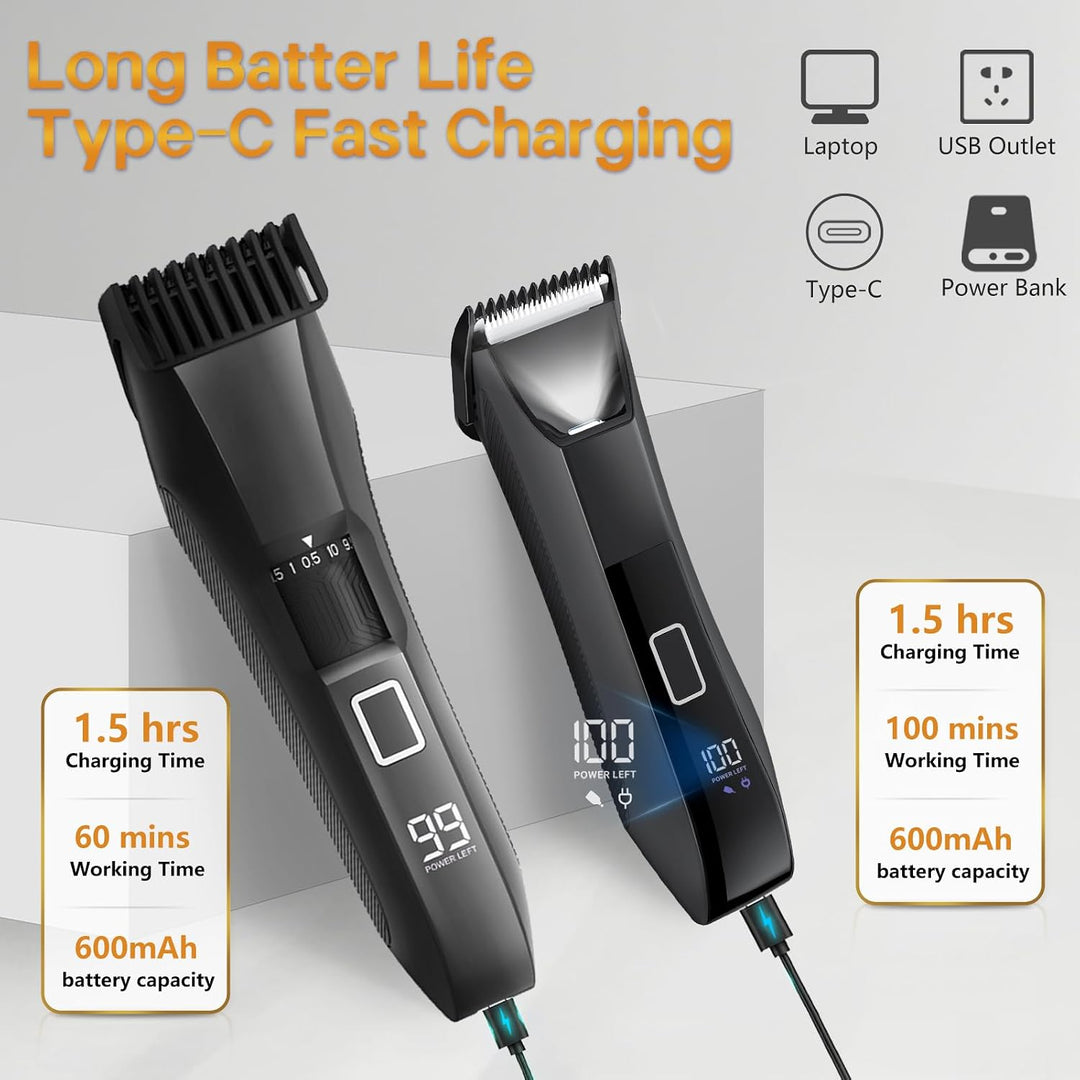 Beatslm Manscape - Recortadora de barba para hombres, recortadora d...