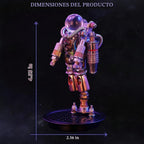 Rompecabezas 3D para adultos, juego de construcción de astronautas espaciales, rompecabezas de astronauta de metal 3D, manualidades, decoración de escritorio, más de 154 piezas, regalo coleccionable genial para adultos