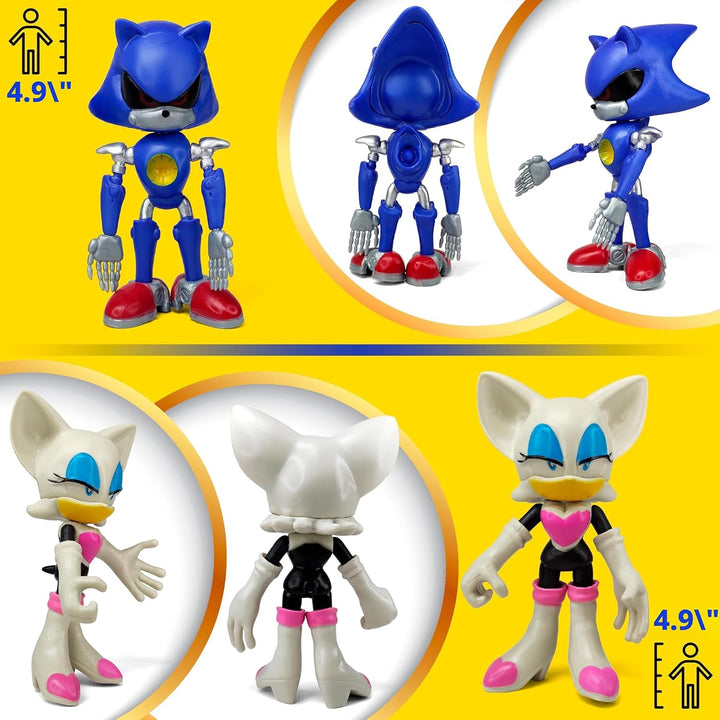 Toysvill Sonic the Hedgehog - Figuras de acción grandes (juego de 1...
