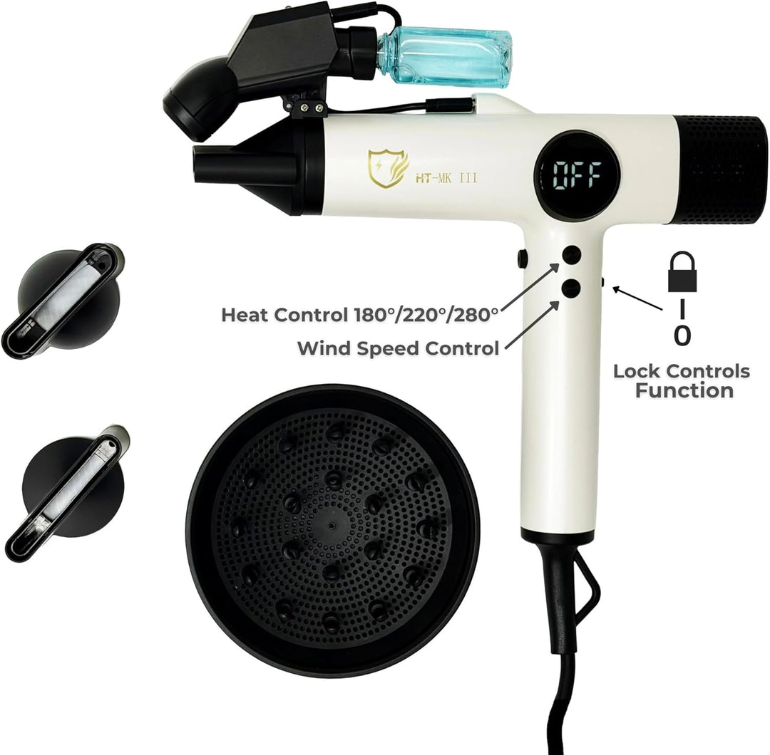 Secador de pelo profesional Hydra Turbo Mark 3 (blanco suave)