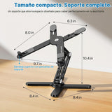 OMOTON LA10 - Soporte giratorio para portátil de 360°, plegable par...