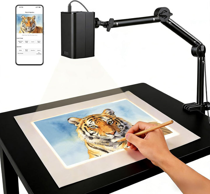 Proyector de arte para trazar y dibujar - WiFi 5G y control web sin...
