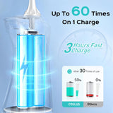 COSLUS Irrigador dental inalámbrico para dientes: 4 modos, portátil...