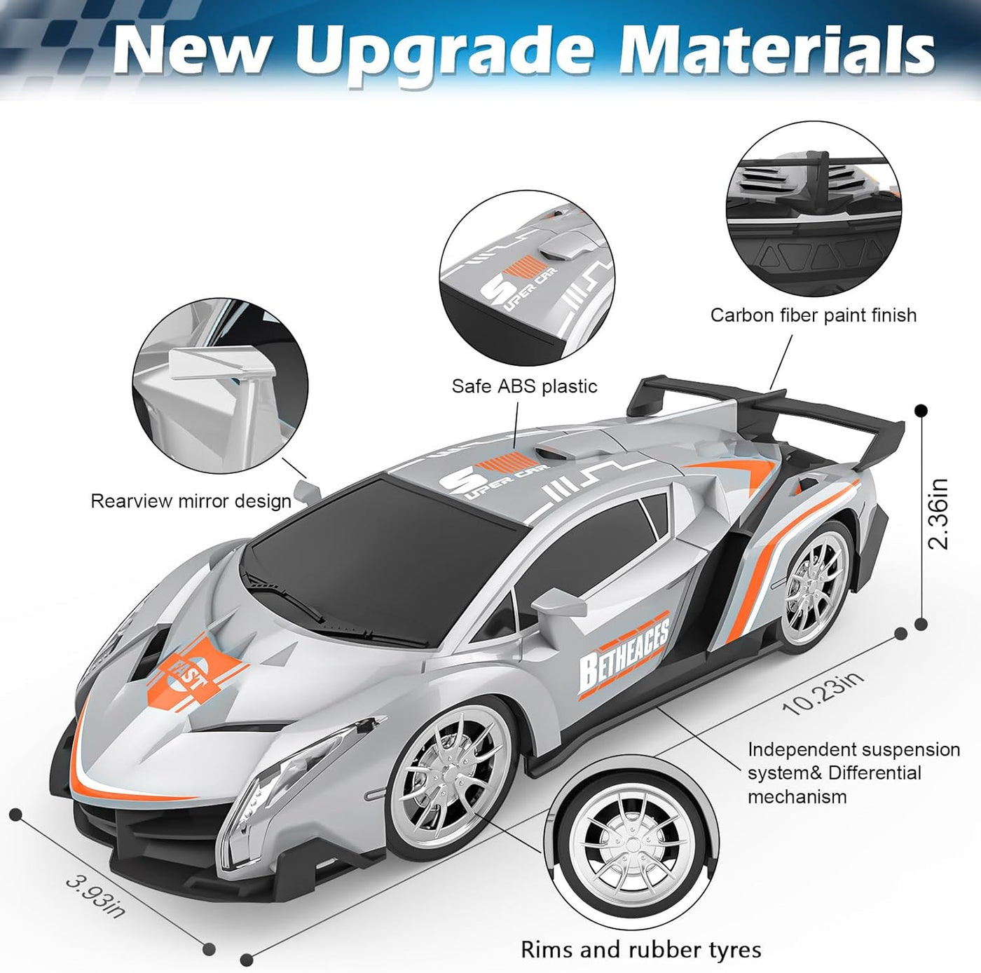 Growsland Coche de control remoto RC Cars regalos de Navidad juguet...