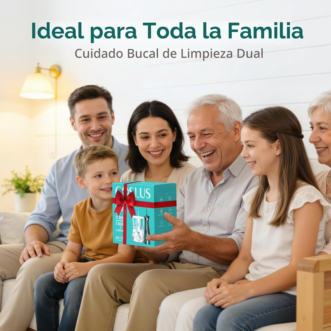 COSLUS Flosser dental de agua para dientes C30 (FC5360): 4 modos in...