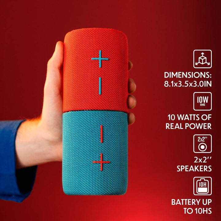 Stromberg - Mini altavoz Bluetooth portátil 2 en 1, potencia de 10...