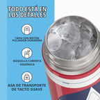 THERMOS FUNTAINER - Botella de agua con boquilla, 16 onzas, Capitán América