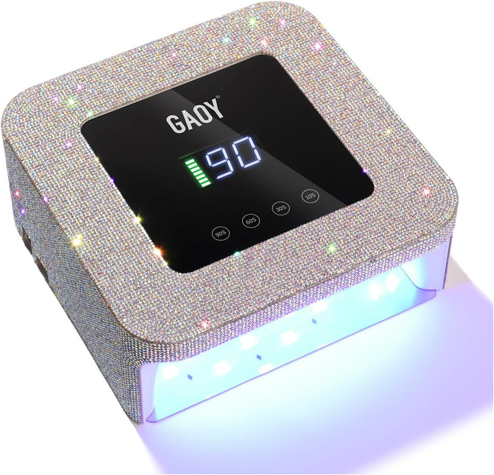 GAOY Lámpara de uñas LED UV inalámbrica para uñas de gel, luz UV re...