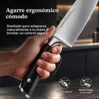 KnifeSaga - Juego de bloques de cuchillos de 15 piezas con afilador, espiga