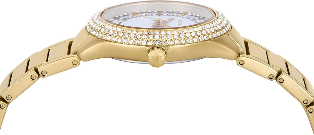Michael Kors Sylvia Reloj para Mujer, Pulsera de Acero Inoxidable para Mujer