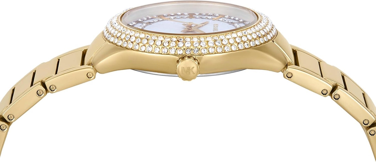 Michael Kors Sylvia Reloj para Mujer, Pulsera de Acero Inoxidable para Mujer