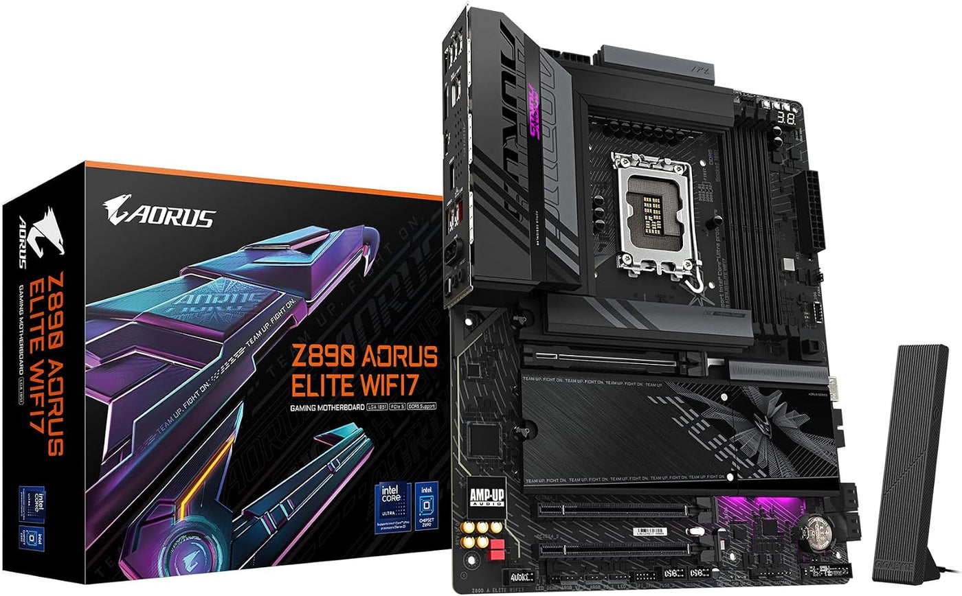 GIGABYTE Z890 AORUS Elite WIFI7 Intel Core Ultra (Serie 2) placa ba...