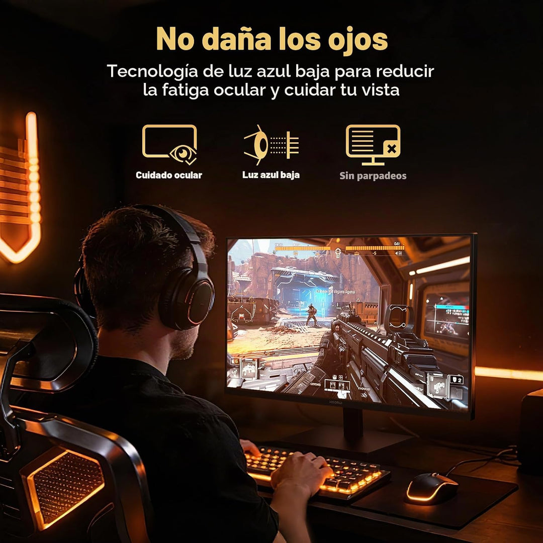 KOORUI Monitor de juegos de 24 pulgadas 144Hz Full HD 1920 x 1080p...