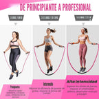 Cuerda de saltar, Cuerda de saltar con peso para mujeres, Cuerdas de saltar pesadas para fitness, Equipo de ejercicio para gimnasio en casa, Cuerda de saltar para adultos para mejorar la fuerza