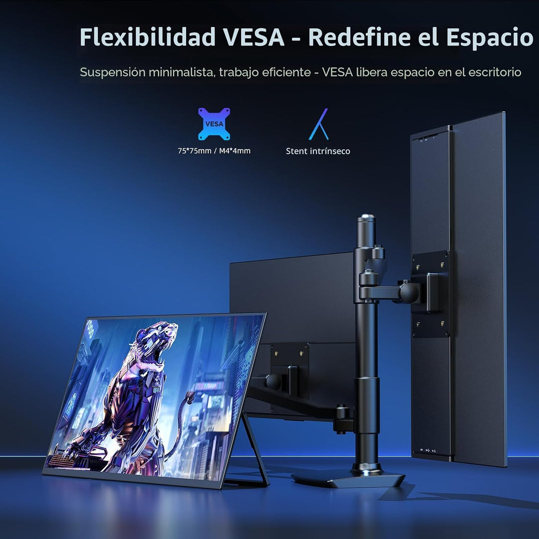 EVICIV Monitor portátil 18.5" 120Hz, 125% sRGB FreeSync 1ms Monitor...