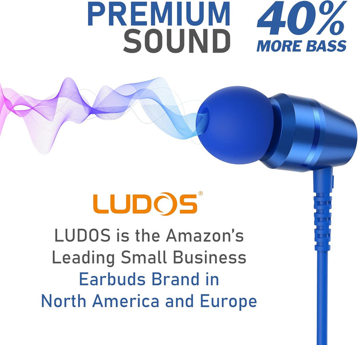 LUDOS OMNITONE Auriculares con cable in-Ear, 5 años de garantía, au...