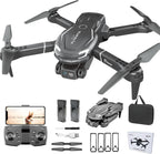 FLYVISTA Mini dron genial con cámara para niños, adultos principiantes, cámara FPV 1080P con control remoto para niños con 2 baterías, despegue y aterrizaje con un solo clic, retención de altitud, modo sin cabeza, giros de 360°, 3 velocidades de marcha, p