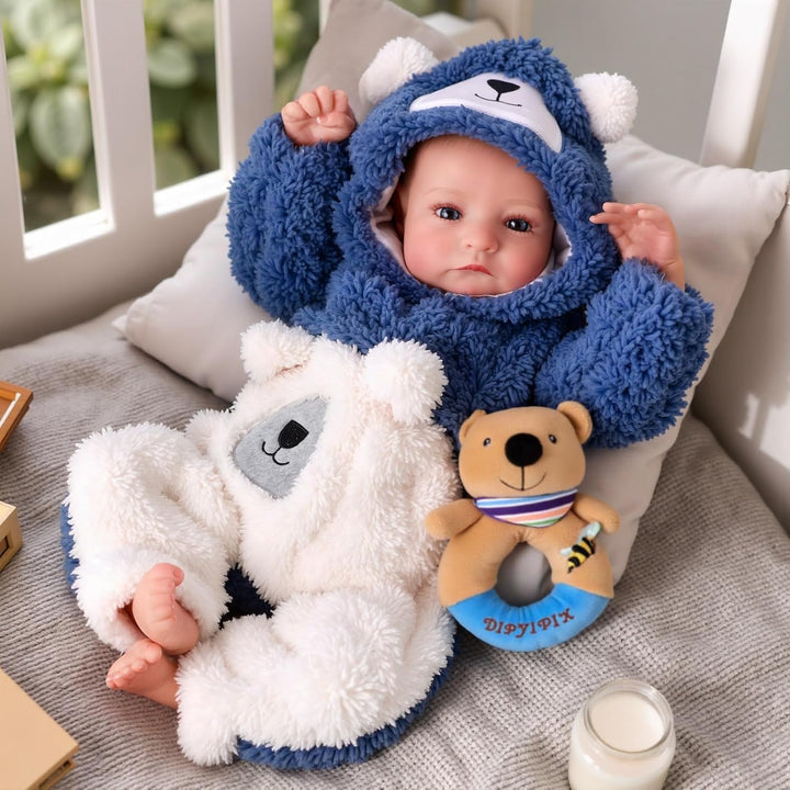BABESIDE Muñecas Reborn de bebé realistas Niño - Aiden 17 Pulgadas...